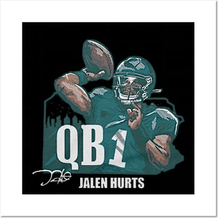 Jalen Hurts QB1 Posters and Art